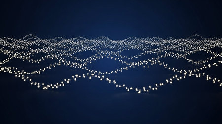 Abstract technology background. Big data visualization. Graphic concept for your designの写真素材