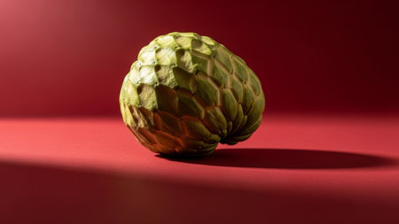 Custard Apple (Custard Apple) on red background