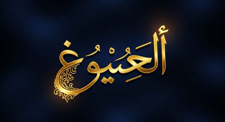 Eid Mubarak in Arabic calligraphy for the celebration of Muslim community festival.