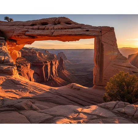 Sunset at Arches National Park in Utah, United States.