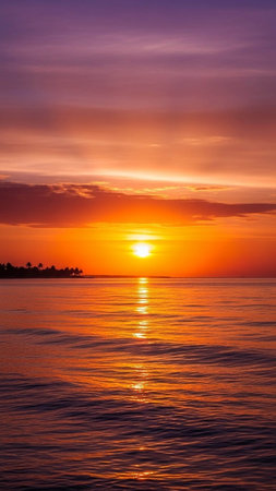 Beautiful sunset over the sea. Sunrise over the sea. Beautiful sunset over the sea.