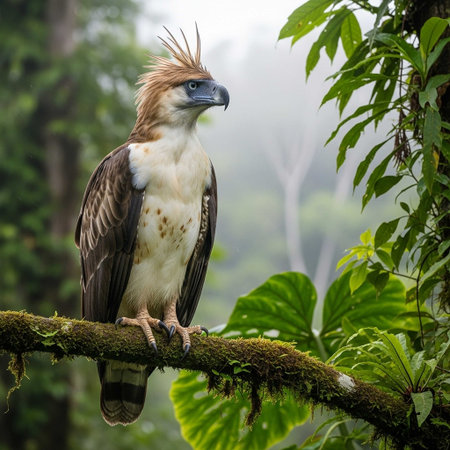 Egyptian vulture in the rainforest of Borneo.の写真素材