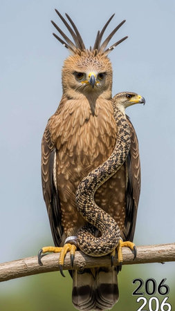 Close-up of a golden eagleの写真素材