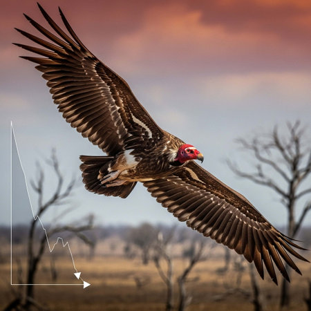 White-backed Vulture (Gyps fulvus) in flight.の写真素材