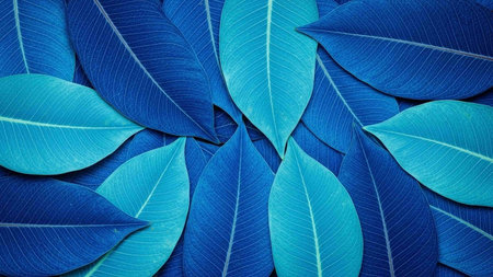 blue leaves background, nature background, blue leaves background, blue leaves backgroundの写真素材