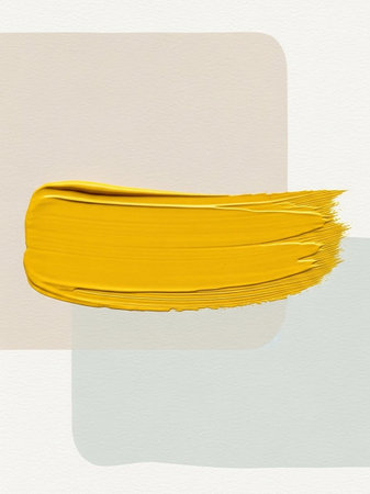 Abstract acrylic paint brush stroke on white background. Artistic oil paint brush stroke.の写真素材