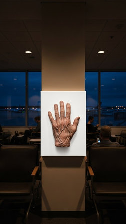 Close-up of an old woman's hand.の写真素材