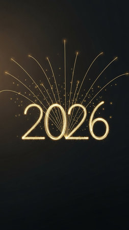 Golden numbers on black background. Vector illustration.の写真素材