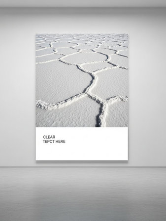 abstract scene with cracks in the white wall, 3d render