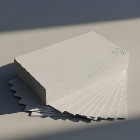 Close-up of a stack of cards on a white background