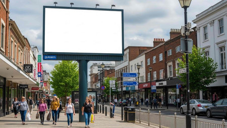 People visit Oxford Street. Oxford Street is a major shopping street in London.