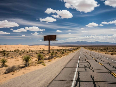 Road in Death Valley National Park, California, United States of Americaの写真素材