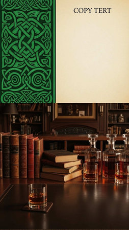 Cognac, brandy, brandy and books on the tableの写真素材