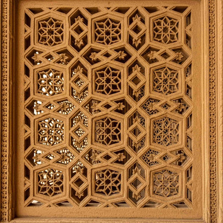 Ottoman art example of Mother of Pearl inlays from Istanbulの写真素材