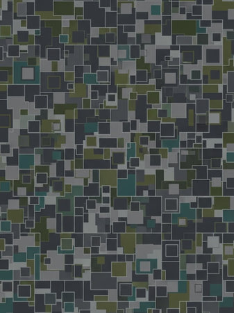 Seamless tileable geometric pattern, vector abstract background in green and grey tones