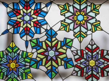 Ottoman Turkish  art with geometric patterns on the walls and doors
