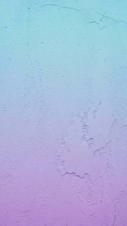 Texture of old rustic wall covered with violet and blue stuccoの写真素材