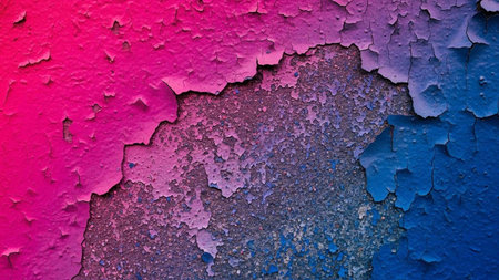 Grunge background with cracked paint. Colorful abstract background.の写真素材
