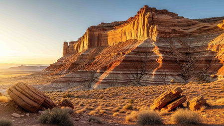 Sandstone formations in Valley of Fire State Park, USAの写真素材