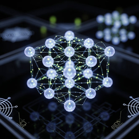 3D rendering of social network structure in virtual space. Futuristic backgroundの写真素材