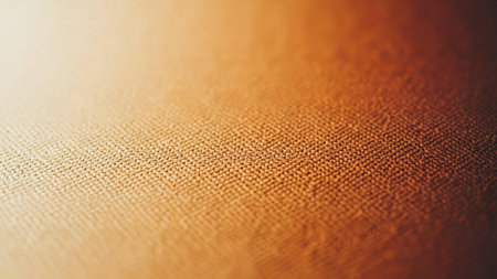 close up of brown fabric texture useful as background - retro vintage effectの写真素材
