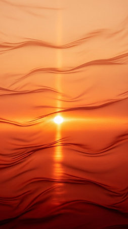sunset on the sea, waves and sun, beautiful photo digital pictureの写真素材
