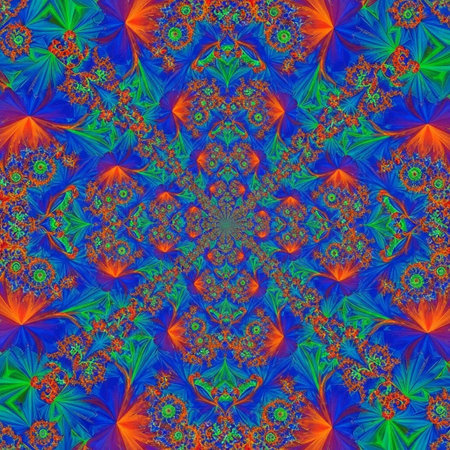 Fractal perfection, colorful, brilliant and charming prospect, creative background, high art.の写真素材