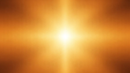 Golden abstract background with some smooth lines in it and some rays in itの写真素材