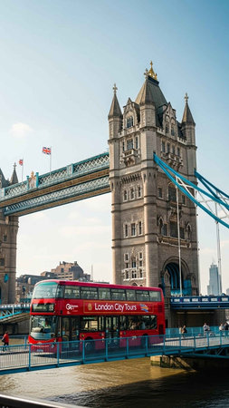 Tower Bridge in London, England, United Kingdom. Travel and Tourismの写真素材