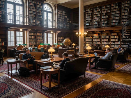 National Library of Washington DC, USAの写真素材