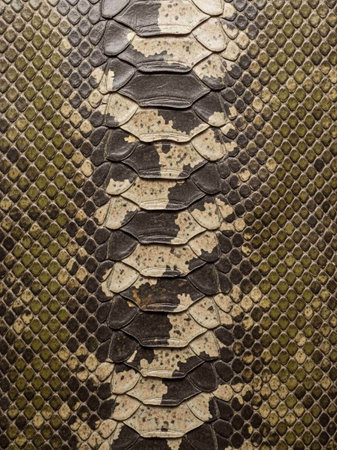 Close up of snake skin texture background for web site or mobile devices.の写真素材