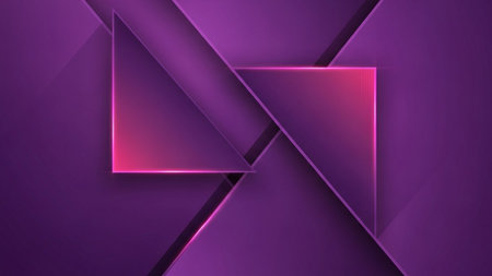 Triangle abstract background in purple colors. Vector design for your businessの写真素材
