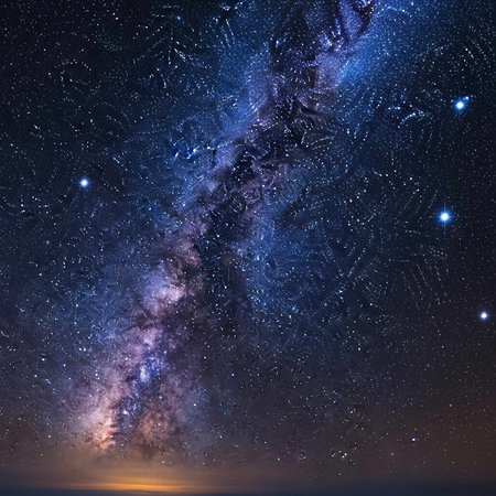 Vibrant Milky Way galaxy with countless stars