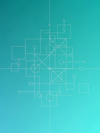 Abstract technological background with connection lines and dots. Vector illustration for your...