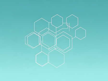 Hexagonal abstract background with hexagons. Technology concept. Vector illustration