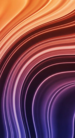 A vibrant abstract background with swirling purple, pink, and orange huesの写真素材