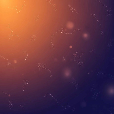 A vibrant and serene night sky filled with constellations and starsの写真素材