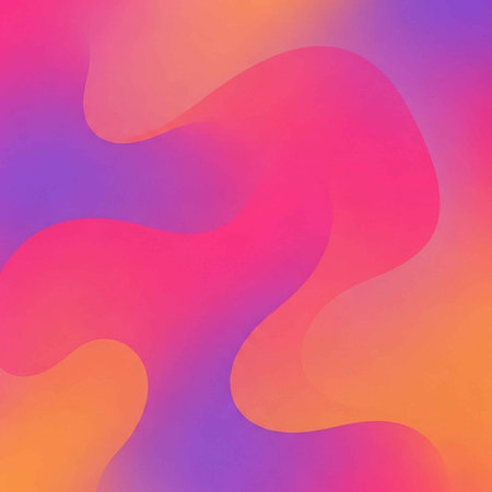 A vibrant abstract background with swirling pink, purple, and orange colors