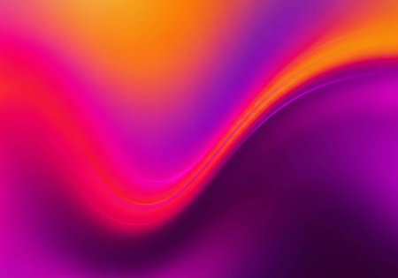 A vibrant abstract background with swirling colors of pink, purple, and orange huesの写真素材