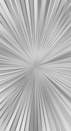 A high-contrast black and white image of radiating lines creating a dynamic, circular pattern.の写真素材