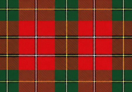 A vibrant plaid pattern with red, green, and brown colors