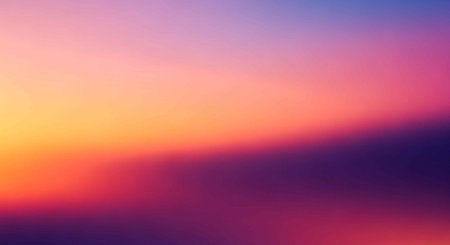 A vibrant and serene sunset with warm colors in the sky