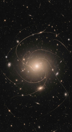 A stunning astronomical image of a galaxy in the vastness of space with starsの写真素材