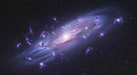 Planets, stars and galaxies in outer space showing the beauty of space exploration.の写真素材