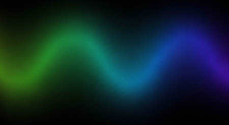 A vibrant and colorful abstract light design on a dark background