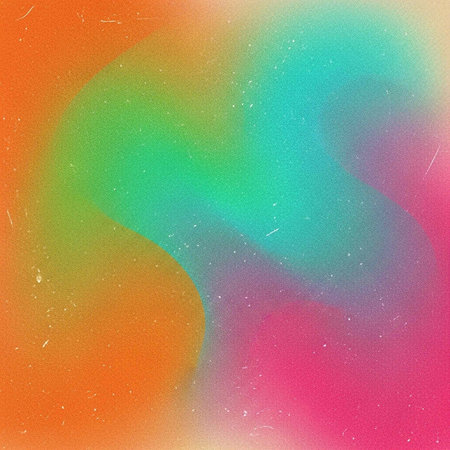 A vibrant and colorful abstract background with a mix of bright hues and textures