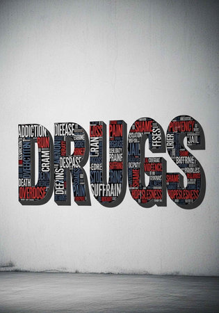 A powerful image highlighting the dangers of drug addiction and its consequences on individuals and...