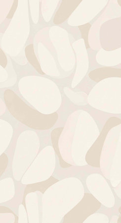 Beige and white oval shapes in abstract pattern with soft colors and subtle texture