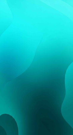 A vibrant teal abstract background with smooth gradient shapes and calming colors