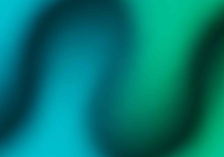 A vibrant abstract background with swirling blue and green gradient colors